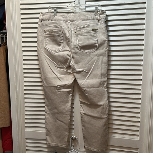 So Slimming by Chicos beige jeans size 2 regular 12/14 - Picture 7 of 8